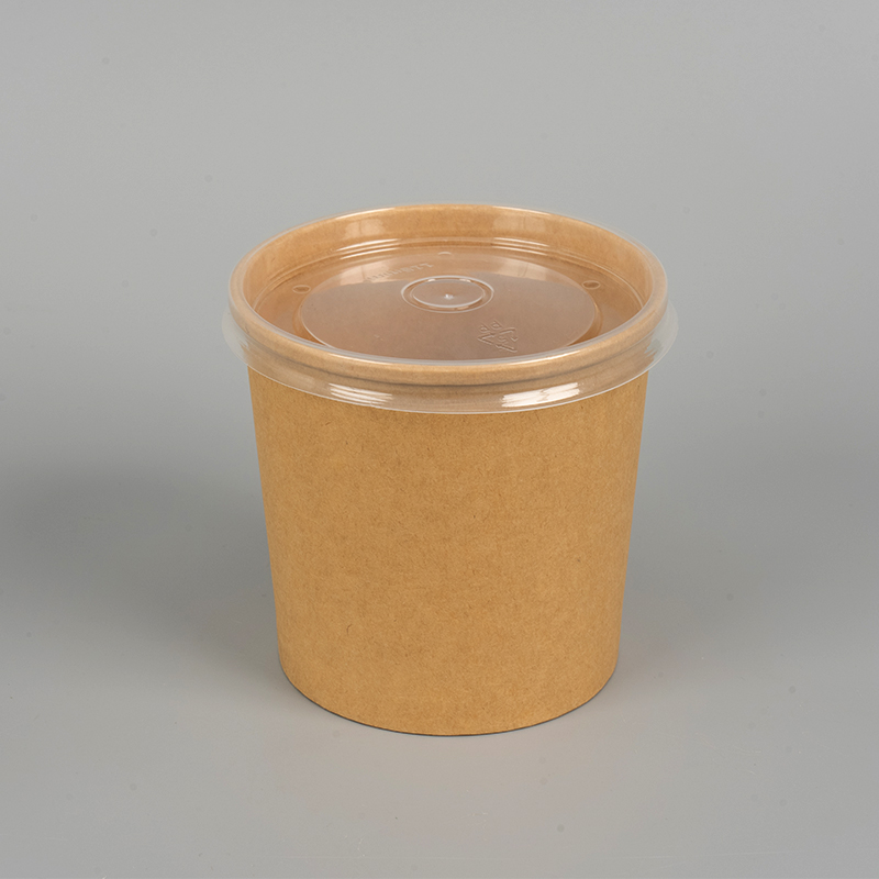Tazón de sopa de kraft ecológica