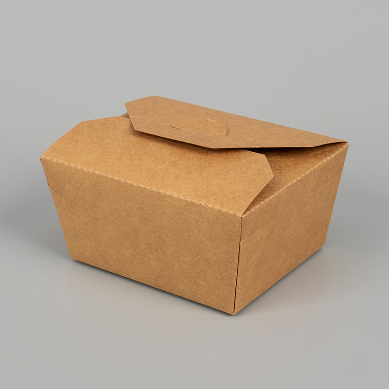 Caja de embalaje de papel kraft desechable