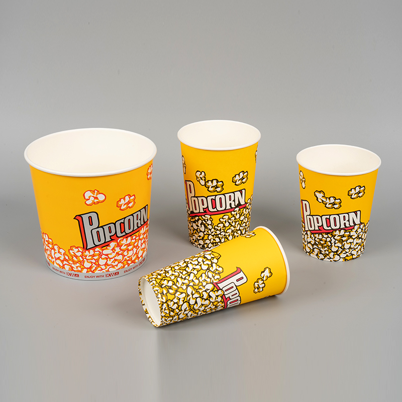 Cubo de papel de palomitas de maíz
