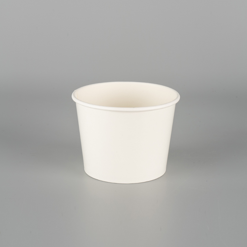 Copa de papel de helado reciclable a prueba de fugas