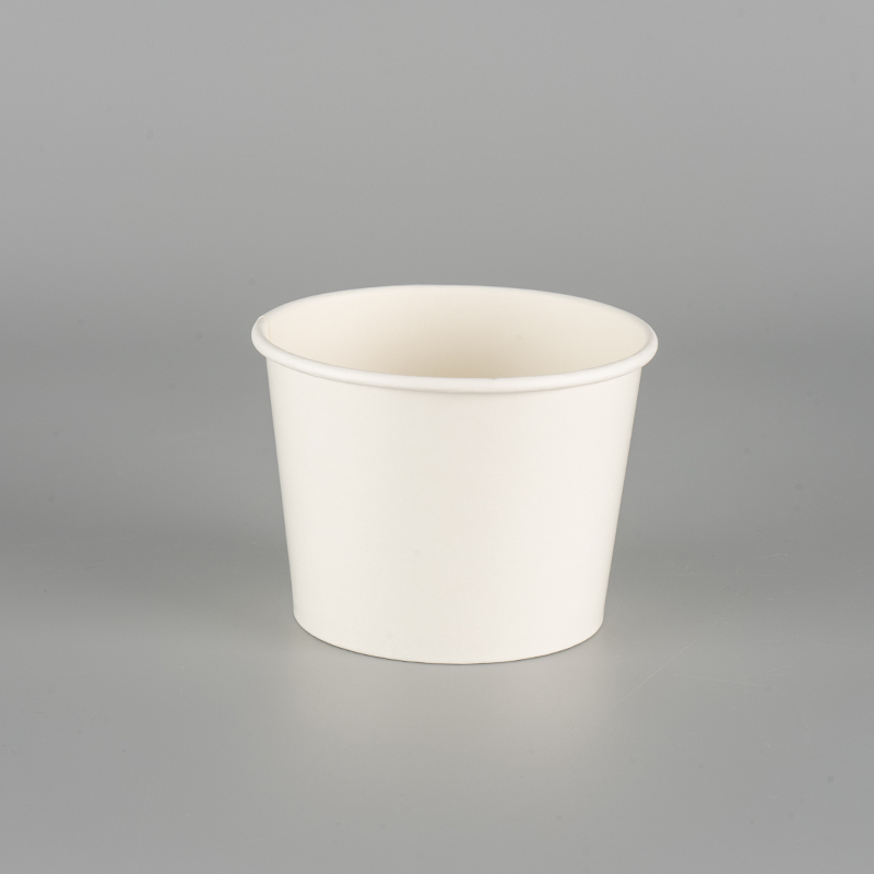 Copa de papel de helado reciclable a prueba de fugas