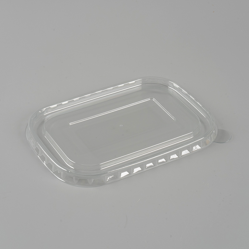 Cubierta de tazón de papel rectangular transparente de mascota